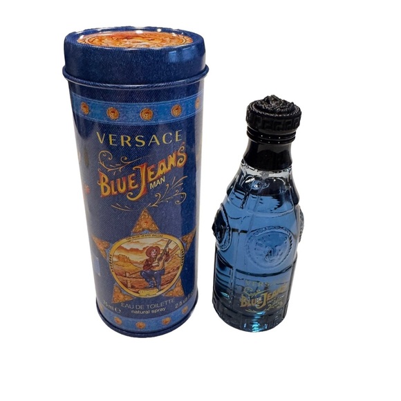 Versace BlueJeans Man 75ml Eau De Toilette Natural Spray e 2.5 Us fl.oz NEW - Picture 1 of 4